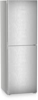Liebherr CNSFD5204  319-Litre with EasyFresh and NoFrost Freestanding Fridge-Freezer Steel Finish