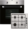 Zanussi ZPGF4030X Electric Fan Oven With 4 Burner Gas Hob ( Oven and Hob Pack ) Stainless steel