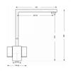 Carysil HS965B Twin lever Tap Brushed Steel