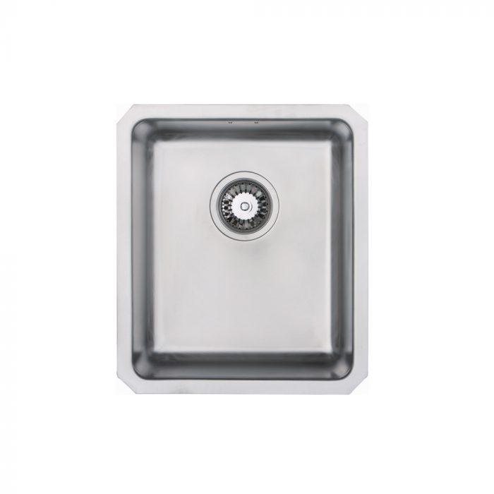Carysil UM1023 Rhombus Compact Single Bowl Undermount Sink Stainless steel