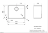 Reginox Kansas 50X40 - 1.0 Bowl Deep Undermount Sink Stainless steel