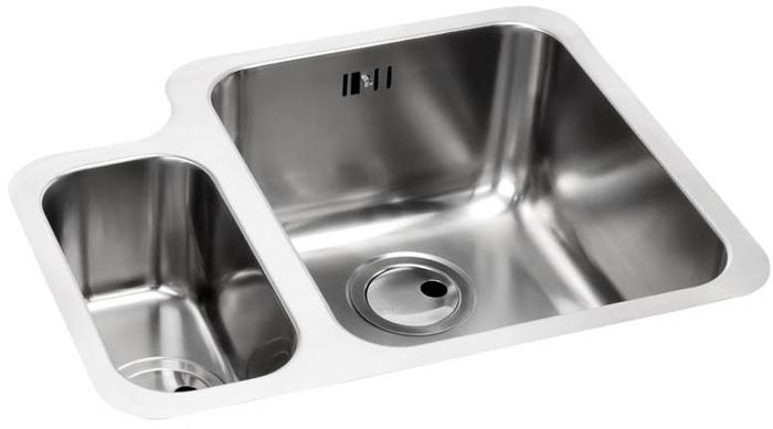 Abode AW5016 Matrix R50 1.5 Bowl RH Main Bowl Undermount Sink Brushed Steel