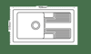 Carron Phoenix Shonelle 105 - 1.0 Bowl Ceramic Inset Sink White