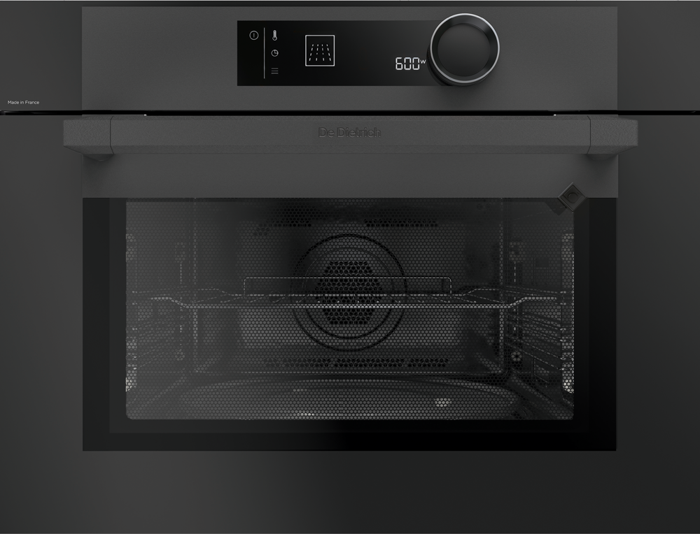 DeDietrich DKC7340BB 45cm Compact Fascination Collection Built-in Microwave Coal Black