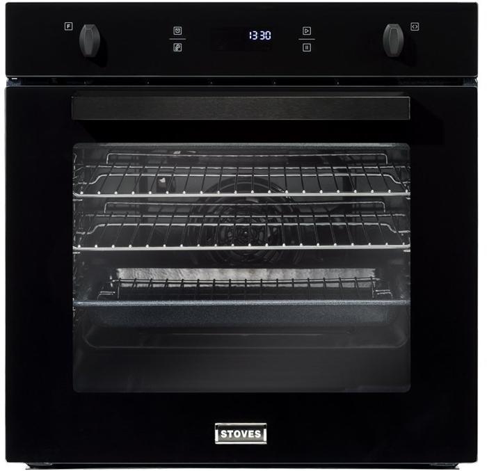 Stoves SEB602F 444410140 70-Litre Fan Built-in Single Electric Oven Black