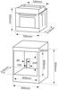 Montpellier SFO65MX 65-Litre Multifunction Built-in Single Electric Oven Stainless steel