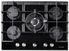 Nordmende HGX703BGL 70cm Cast Iron Pan Supports Gas Hob Black