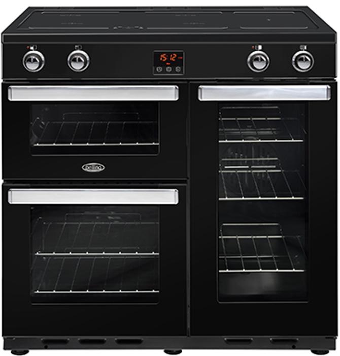 Belling 444444080 Cookcentre 90EI PSS 90cm Electric Range Cooker Induction Range Cooker Black
