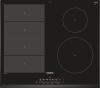 Siemens EX651FEC1E iQ700 60 cm surface mount without frame ( free pan set HZ9SE030 ) Induction Hob Black