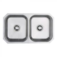 Carysil UM0002 Classic double bowl Undermount Sink Stainless steel