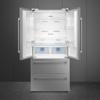 Smeg FQ55FXDF  539-Litre, 2 Doors & 2 Drawers, No Frost American Style Fridge Freezer Steel Look