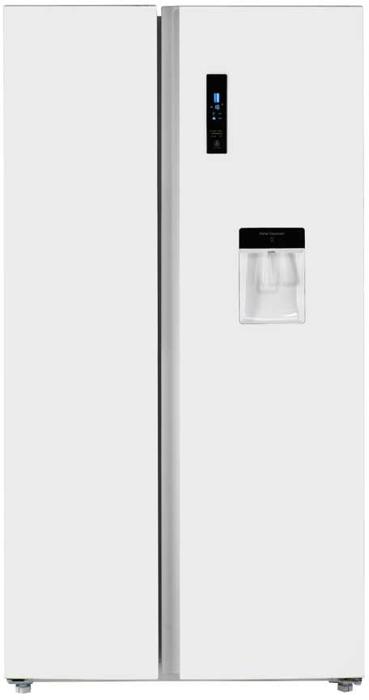 Teknix TSBSW911772W Frost Free 562-Litre Water Dispenser - Non-Plumbed American Style Fridge Freezer White