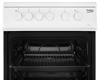 BEKO KS530W 50cm electric cooker, single cavity. Freestanding Electric Cooker White