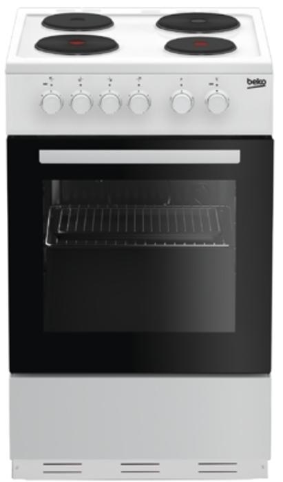 BEKO KS530W 50cm electric cooker, single cavity. Freestanding Electric Cooker White