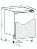 CATA FBUF60 Built under counter Integrated Fridge White