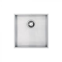 Carysil SQI10 Qube Compact Single Bowl Undermount Sink Brushed Steel
