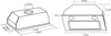 Caple BUCH75 75cm Built Under Hood Stainless steel