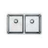 Carysil UM2502 Rhombus Double Bowl Undermount Sink Stainless steel