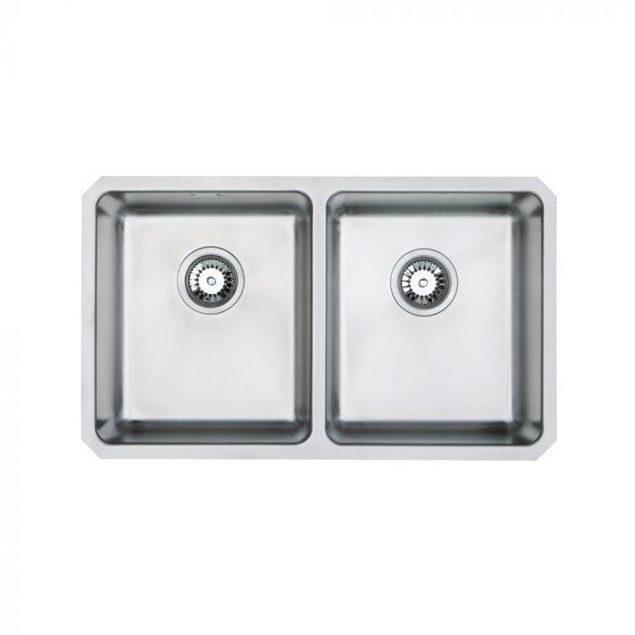 Carysil UM2502 Rhombus Double Bowl Undermount Sink Stainless steel