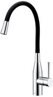 Clearwater MO2CP Morpho Single Lever Flex Spout Tap Black / Chrome