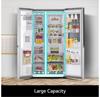 LG GSXV90BSAE InstaView Door-in-Door 635-Litre WiFi connected American Style Fridge Freezer Noble Steel