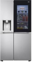 LG GSXV90BSAE InstaView Door-in-Door 635-Litre WiFi connected American Style Fridge Freezer Noble Steel