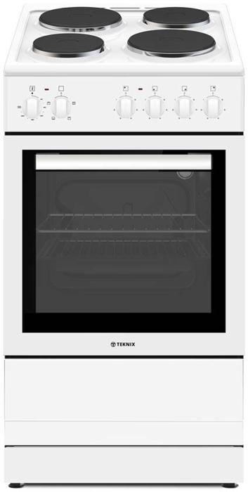 Teknix TK53SEW 50cm Freestanding Electric Cooker White
