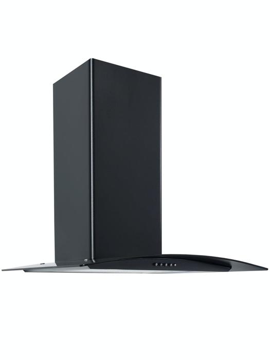 CATA CG60BKPF 60cm Curved Glass Hood Black