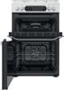 Hotpoint HDM67G9C2CW/UK Double cavity Freestanding Dual Fuel Cooker White