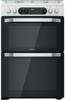 Hotpoint HDM67G9C2CW/UK Double cavity Freestanding Dual Fuel Cooker White