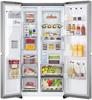 LG GSLV91PZAE Water & Ice Dispenser ThinQ(WiFi) 635-Litres American Style Fridge Freezer Platinum Silver