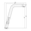 Carysil HS505C Twin Lever Angled Tap Chrome
