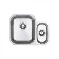 Carysil UM0001LH  ( UM0001/2LH ) CLASSIC (Left hand main bowl) 1.5 BOWL Undermount Sink Stainless steel