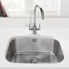 Carysil UM1009 Classic Large Single Bowl Undermount Sink Stainless steel
