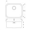 Carysil UM1009 Classic Large Single Bowl Undermount Sink Stainless steel