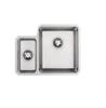 Carysil UM2501RH RHOMBUS  (Right hand main bowl) 1.5 Bowl Undermount Sink Stainless steel