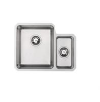 Carysil UM2501LH RHOMBUS (Left Hand main bowl) 1.5 BOWL Undermount Sink Stainless steel