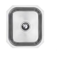 Carysil UM1006 Classic Compact Single Bowl Undermount Sink Stainless steel