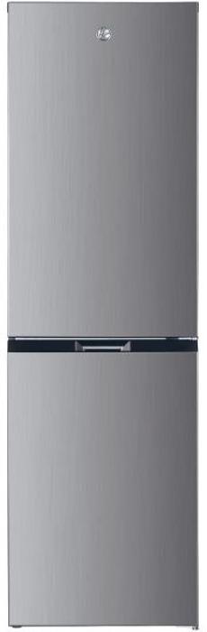 Hoover HOCH1T518FXK 247-Litres No Frost Freestanding Fridge-Freezer Platinum Inox