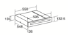 CDA VW153BL 14cm Built-in Warming Drawer Black