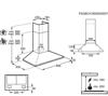 Electrolux ( Unbranded ) LFC319K 90cm Wall Mounted Chimney Hood Black