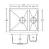 Carysil EN50-SB 1.5 Bowl Undermount Sink Sapphire Blue