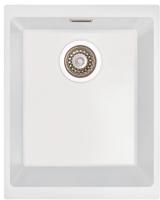 Carysil EN340-WH 37cm Single Bowl 340 x 400 Undermount Sink White