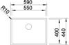 Blanco C-Style 500-IFU Undermounted 1 Bowl Undermount Sink Stainless steel