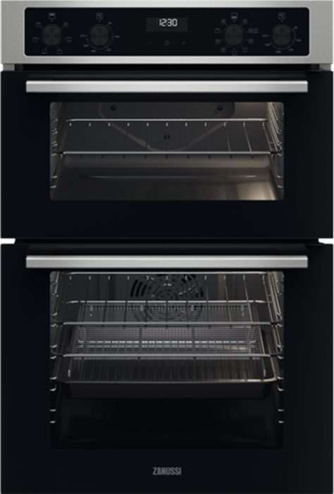 Zanussi ZKCNA4X1 Series 20 FanCook Built-in Double Electric Oven Stainless steel