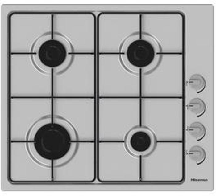 Hisense GM642XSUK 56cm Gas Hob Stainless steel