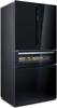 Siemens KF96RSBEA iQ700 French Door Bottom Mount Glass door Nofrost American Style Fridge Freezer Black