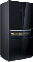 Siemens KF96RSBEA iQ700 French Door Bottom Mount Glass door Nofrost American Style Fridge Freezer Black