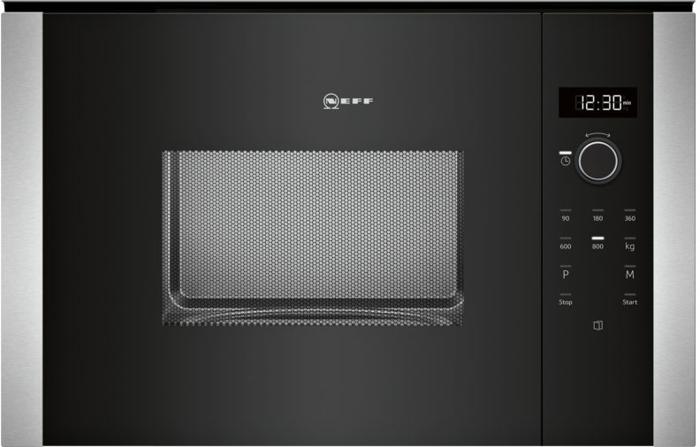 NEFF HLAWD23N0B N 50 60cm 800W Wall Unit Built-in Microwave Stainless steel