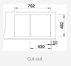 Blanco TIPO 45 S Compact 78cm Single Bowl ( 454076 ) Inset Sink Stainless steel